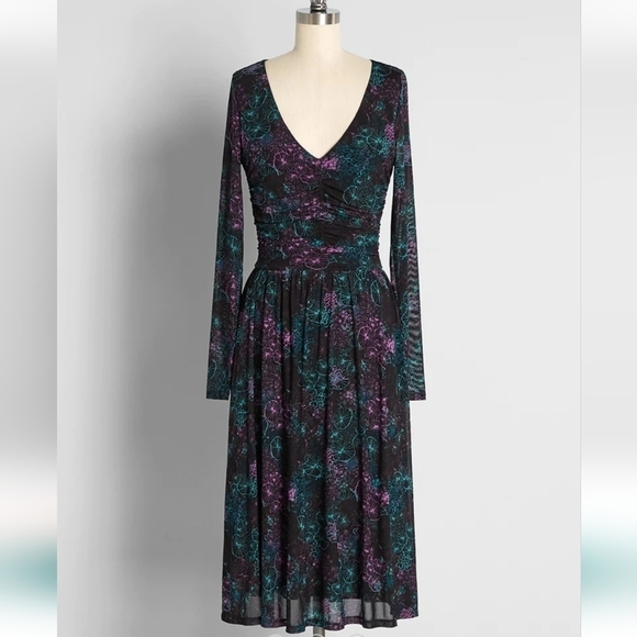 Modcloth "Pardon My Mesh" Midi Dress NWT - Picture 1 of 12